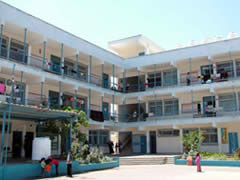 The UNRWA school in the Jabaliya refugee camp