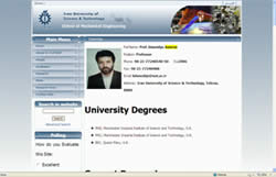 Daneshjou on the University of Science and Technology website