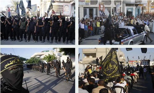 Palestinian Islamic Jihad�s rally and the Jerusalem Battalions� military display