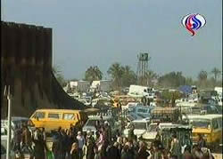 the breached Rafah Crossing