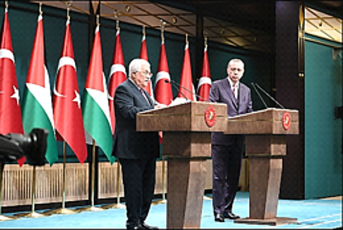 Abu Mazen en una conferencia de prensa con el presidente de Turquía (Wafa, 28 de agosto de 2017)