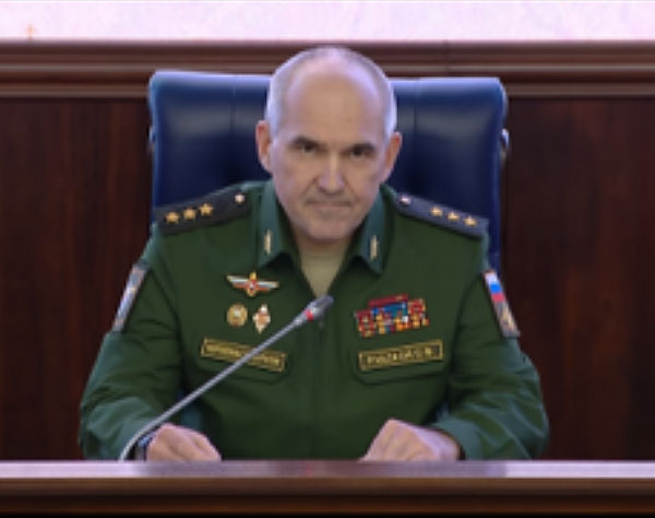 Sergei Rudskoy at the press conference (Russian Ministry of Defense website, October 13, 2017)