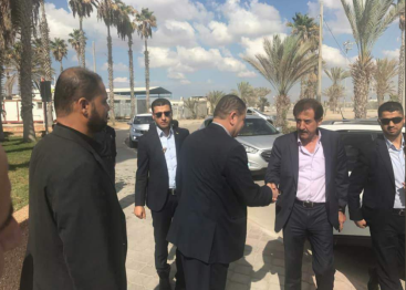 Nathmi Mahana bei seinem Besuch des Grenzübergangs Rafah