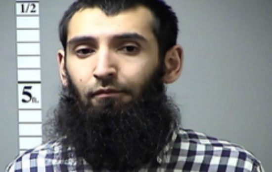 Sayfullo Saipov, the man suspected of carrying out the ramming attack in Manhattan (Twitter, November 1, 2017)