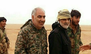 The IRGC officer Kheirollah Samadi who was killed in Albu Kamal alongside Qods Force Commander, Qasem Soleimani (Defa News, November 19 2017).