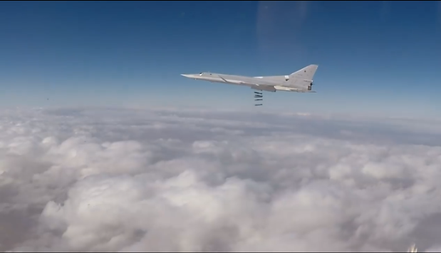 Russian Air Force airstrike on November 26, 2017, in the Deir ez-Zor Province (Facebook page of the Russian Defense Ministry, November 21, 2017)