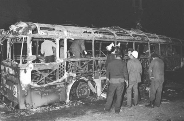 The bus after the attack (IDF Archive, Israeli Ministry of Defense, March 11, 1978).