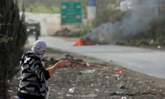 enfrentamientos en la aldea de Beita, al sur de Nablus (Wafa, 16 de febrero de 2018)