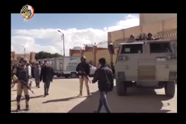 Forces de sécurité égyptiennes au cours de l'activité de sécurité (Page Facebook officielle du porte-parole des forces armées égyptiennes, 16 février 2018)