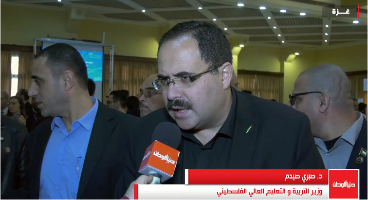 Sabri Sidam, PA minister of education, interviewed by the Dunia al-Watan TV station during a visit to the Gaza Strip (Dunia al-Watan, February 28, 2018).