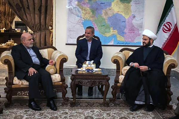 The meeting between the Iranian ambassador to Iraq with Sheikh Akram al-Kaabi (the website of Harakat al-Nujaba’, March 26, 2018