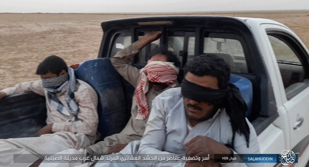 Tribal Mobilization operatives captured by ISIS. 