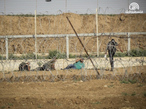 Tentatives de sabotage de la barrière de sécurité à l'Est de la bande de Gaza (Page Facebook Palestine Live, 23 juin 2018).