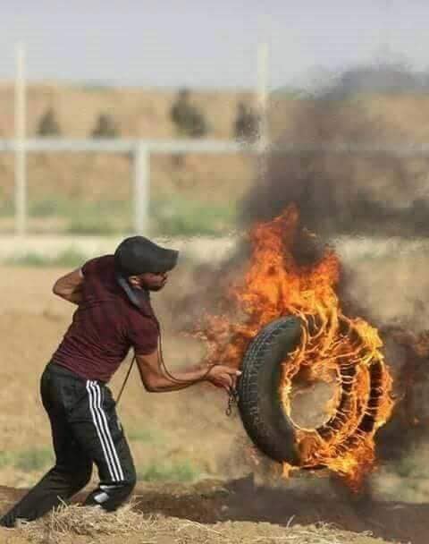 אחמד יחיא עטאללה יאע'י , אחד ההרוגים ב"צעדת השיבה", במהלך פעולה אלימה  בקרבת הגדר (דף הפייסבוק של אבו מחמוד יאע'י, 4 באוגוסט 2018)