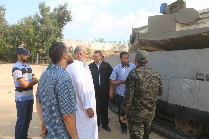 ביקור הנהגת חמאס במחוז ח'אן יונס והצגת תכלית של החניכים