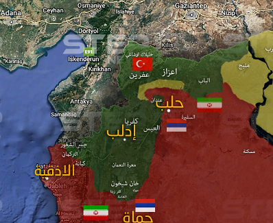 The rebels’ control area in Idlib (Khotwa, July 24, 2018)