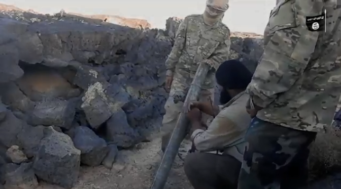 Documentation of ISIS operatives firing from the Al-Safa area (Shabakat Shumukh, November 20, 2018)