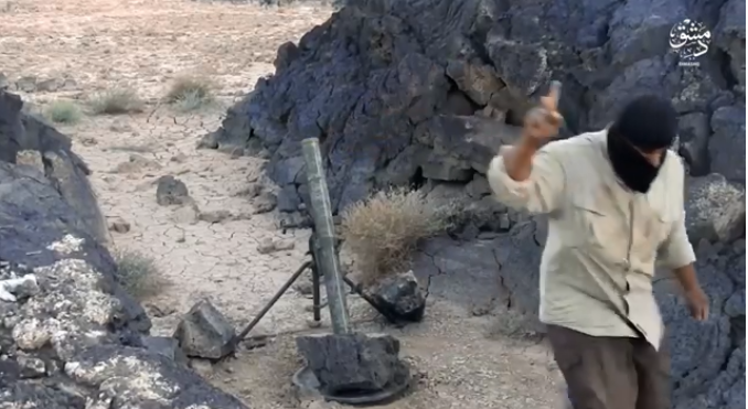 ISIS’s operatives firing from the Al-Safa area (Shabakat Shumukh, November 20, 2018)