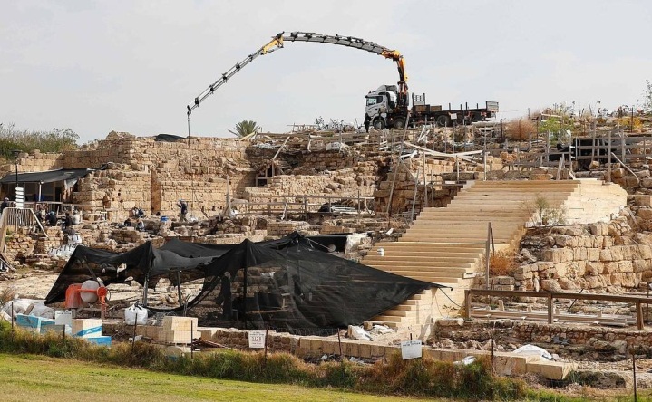 פעילות צה"ל בגבול ישראל-לבנון כפי שהיא נראת משטח לבנון (שהאב, 4 בדצמבר 2018)