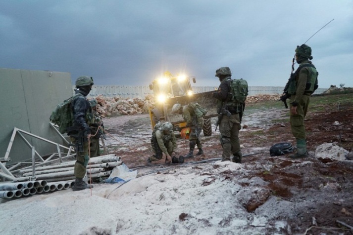 פעילות צה"ל לאיתור מנהרות חדירה של חזבאללה בגבול הצפון (דובר צה"ל, 7 בדצמבר 2018)