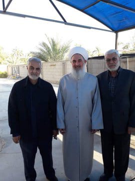 The meeting with Iraq’s mufti, attended by Soleimani and Abu Mahdi al-Muhandis (BaghdadToday.news, December 4 2018).