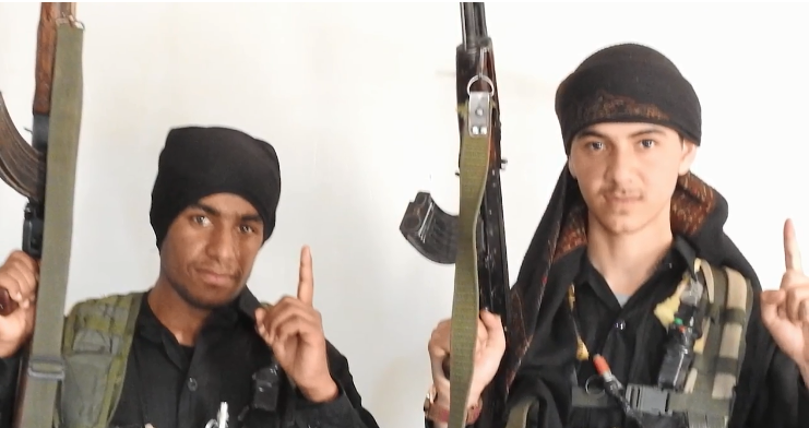 Both terrorists before leaving for the suicide bombing attack (Al-Ghurabaa, December 25, 2018) The