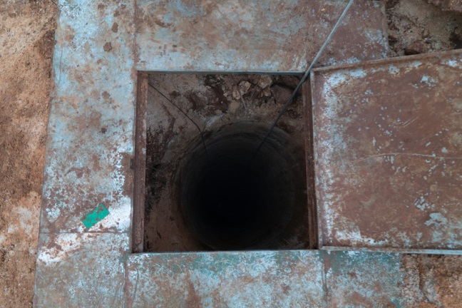 The shaft of a Hezbollah tunnel located on Israel's northern border.