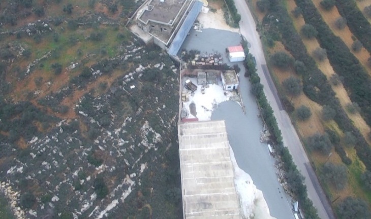 Pictures documenting the flood of concrete pouring from the tunnel opening in Israel into the village of Kafr Kila. It is close to the concrete block plant from which the tunnel was dug into Israeli territory (IDF spokesman, December 27, 2018).