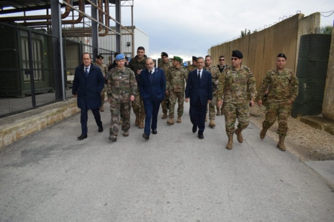 The Lebanese foreign minister on a visit to the region (Yacoub Sarraf's Twitter account; UNIFIL website, December 31, 2018).