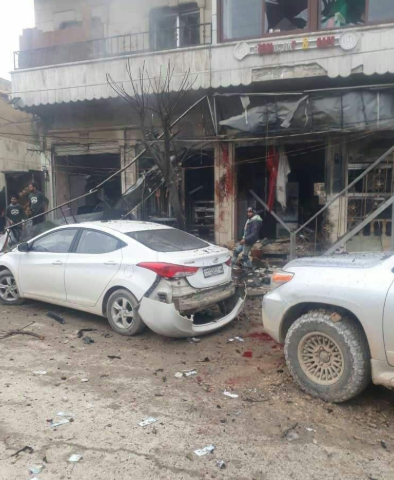 The front of The Palace of the Princes restaurant where the suicide bomber blew himself up.