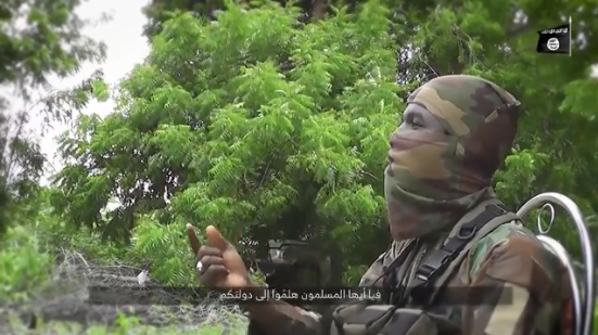 An operative calls on Muslims to join the Islamic State, in this case, Muslims in Somalia (ISIS's West Africa Province, January 15, 2019). 