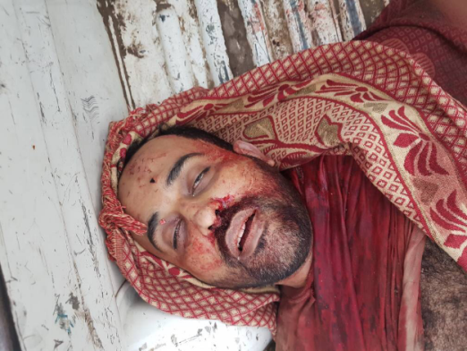 The body of the emir of ISIS's Aden region, Saleh Nasr Fadhel al-Bahshi, killed in the exchange of fire (al-Arabiya, April 28, 2018).