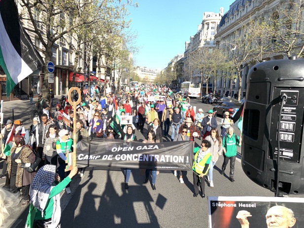 Demonstration in Paris (europalestine solidarity website, March 31, 2019). 