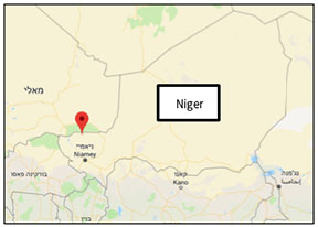 The area where ISIS operatives attacked a Niger army convoy (Google Maps). 