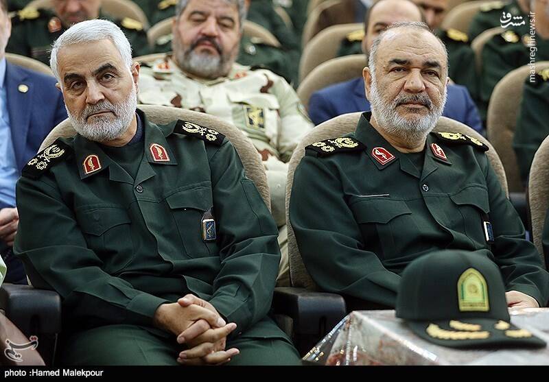 Salami and the Commander of the Qods Force, Qasemi (Tasnim, April 24, 2019) 