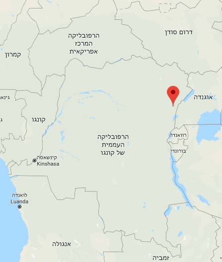 La région de Beni, près de la frontière avec l'Ouganda, est le théâtre principal des activités de l'Etat islamique dans l'Est du Congo (Google Maps)