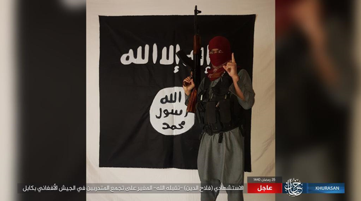 The suicide bomber codenamed Fallah al-Din (Photo issued by ISIS’s Khorasan Province, as posted on Telegram, May 30, 2019)