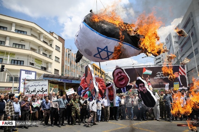 Jerusalem Day parade in Tehran (Fars, May 31, 2019).