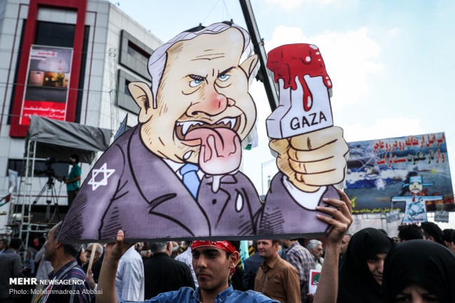 Jerusalem Day parade in Tehran (Mehr, May 31, 2019).