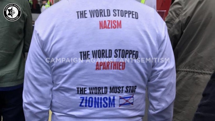 Jerusalem Day rally in London (Campaign Against AntiSemitism Twitter account, June 2, 2019). 