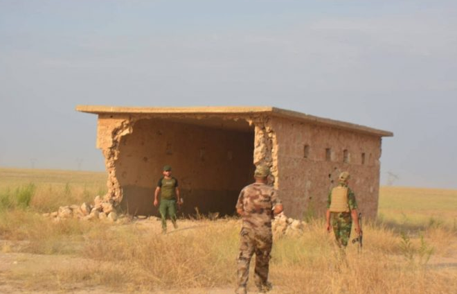 Iraqi security forces during a mopping up operation in the area of Tikrit and the Baiji District.