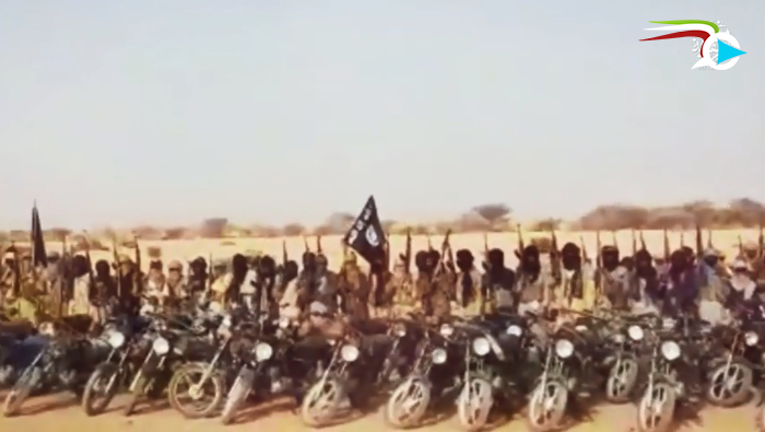 Demonstration by ISIS operatives riding motorcycles, which serve as an important mode of transportation enabling ISIS operatives to move in desert and semi-desert terrain (mihanvideo.com file-sharing website, June 16, 2019)