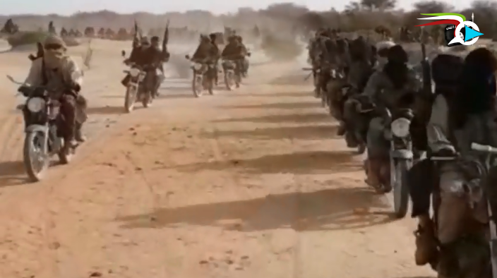 Demonstration by ISIS operatives riding motorcycles, which serve as an important mode of transportation enabling ISIS operatives to move in desert and semi-desert terrain (mihanvideo.com file-sharing website, June 16, 2019)