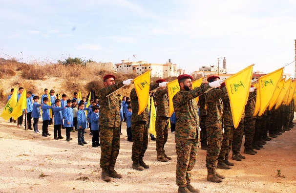 Photos from the Shahid Day, in the participation of the students of the Al-Mahdi school in the village of Al-Qatrani. The students are shown holding Hezbollah flags and photos of shahids (Facebook page of Fatima Baalbaki, November 15, 2016).