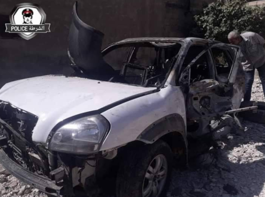 Iyad Dayoub’s vehicle (Khotwa, July 22, 2019)