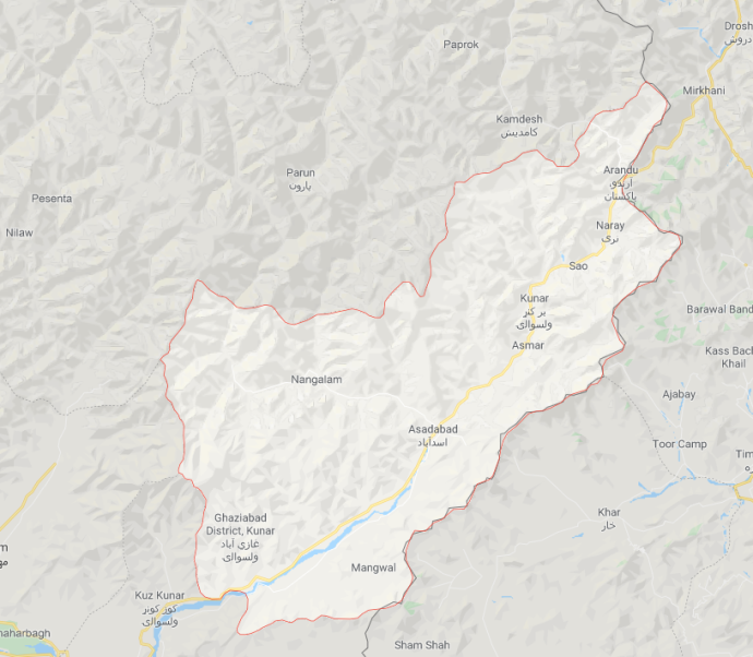 Kunar Province, another site of ISIS’s activity (Google Maps) 