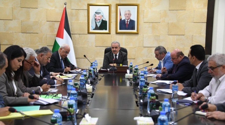 Muhammad Shtayyeh holds a meeting to discuss legal avenues to cope with Israel's withholding of tax revenues (Wafa, July 28, 2019).