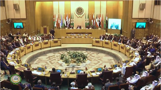 Emergency meeting of the Arab League foreign ministers in Cairo (Arab League YouTube channel, November 20, 2017).