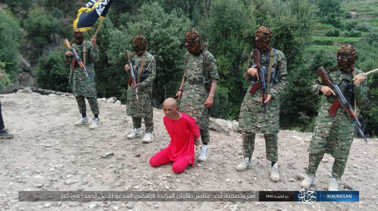 Execution of a Taliban operative by ISIS operatives (Telegram, August 1, 2019)