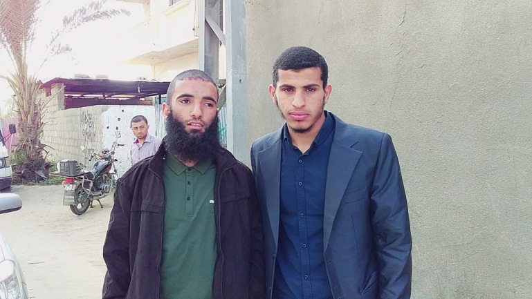 Two of the terrorists who carried out the attack: Abdallah al-Hamayda (Abu Musab) (left) and Ahmed al-Adini (Facebook page of Ahmed al-Adini, April 17, 2019). 